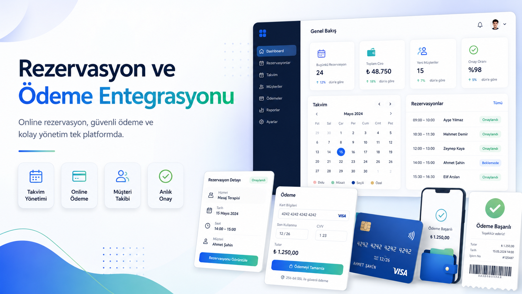 Rezervasyon ve Ödeme Entegrasyonu